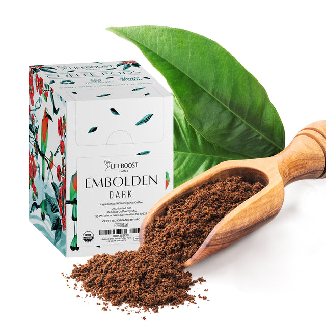 42 Count Dark Roast Coffee Pods - Lifeboost Coffee