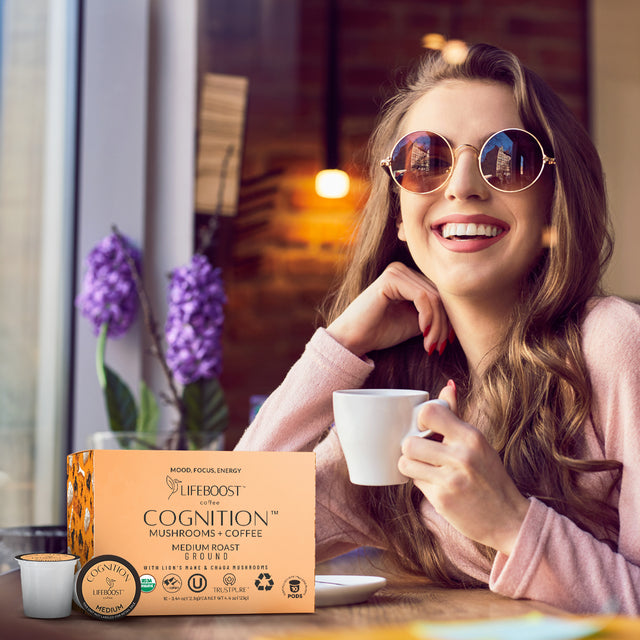 Cognition Mushroom Pods - Lifeboost Coffee