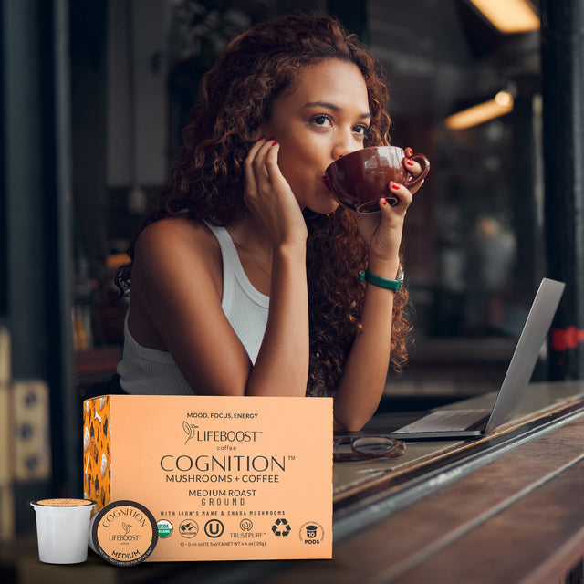 Cognition Mushroom Pods - Lifeboost Coffee