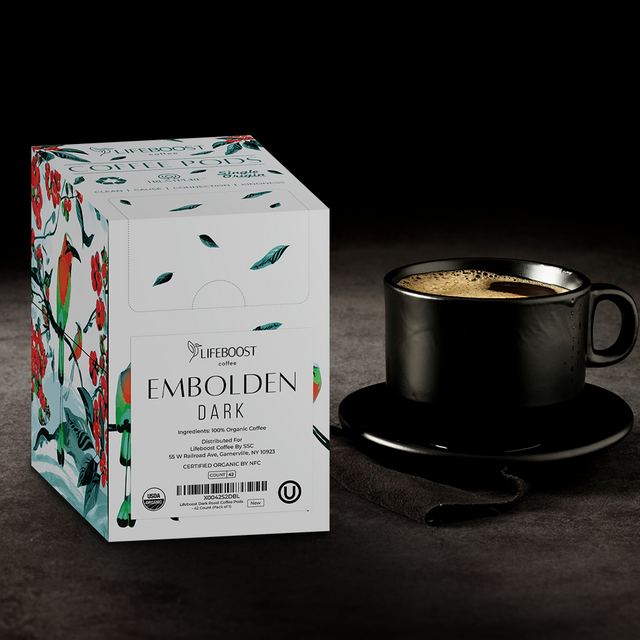 42 Count Dark Roast Coffee Pods - Lifeboost Coffee