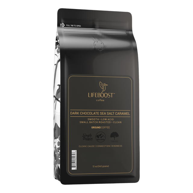 Dark Chocolate Sea Salt Caramel - Lifeboost Coffee