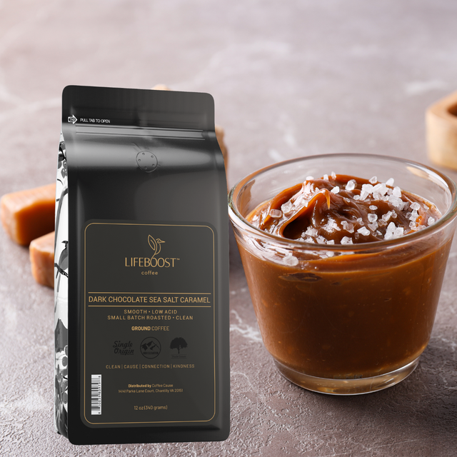 Dark Chocolate Sea Salt Caramel - Lifeboost Coffee