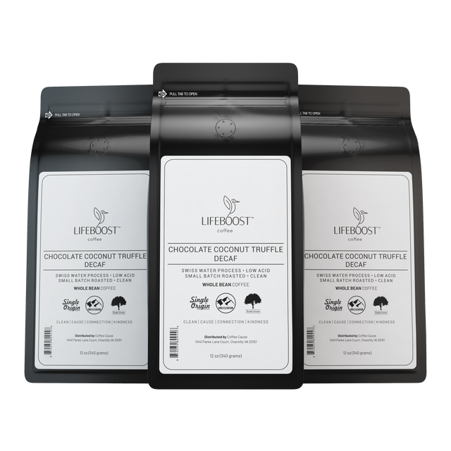 Single Origin Dark Chocolate Coconut Truffle Decaf