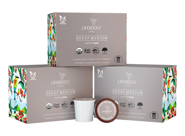 Eco-Friendly Coffee Medium Decaf Pods