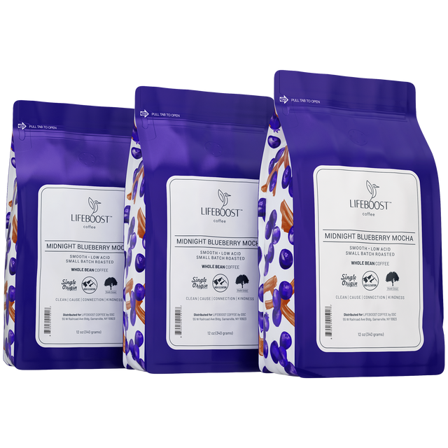 Low Acid Lifeboost Midnight Blueberry Mocha Coffee