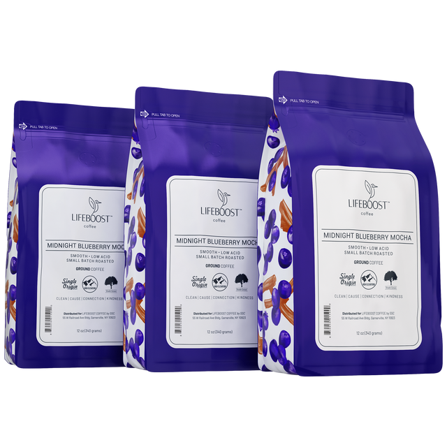 Low Acid Lifeboost Midnight Blueberry Mocha Coffee