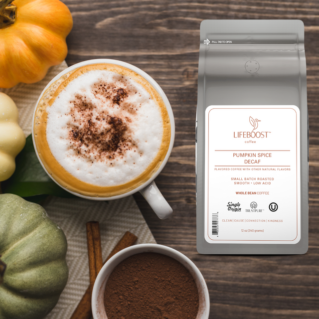 Pumpkin Spice Decaf - Lifeboost Coffee
