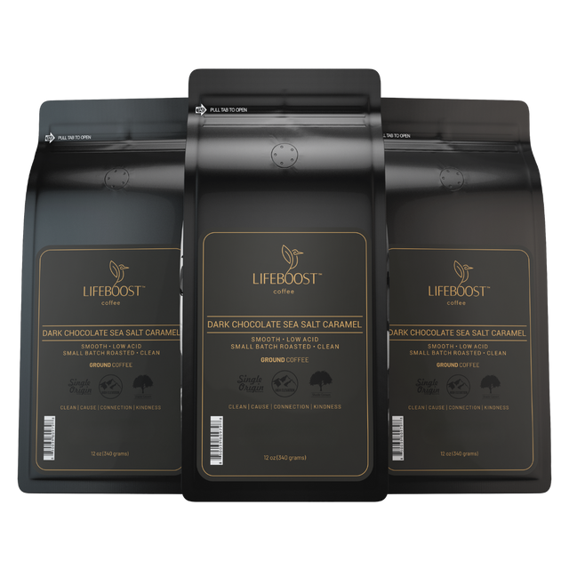 Dark Chocolate Sea Salt Caramel - Lifeboost Coffee