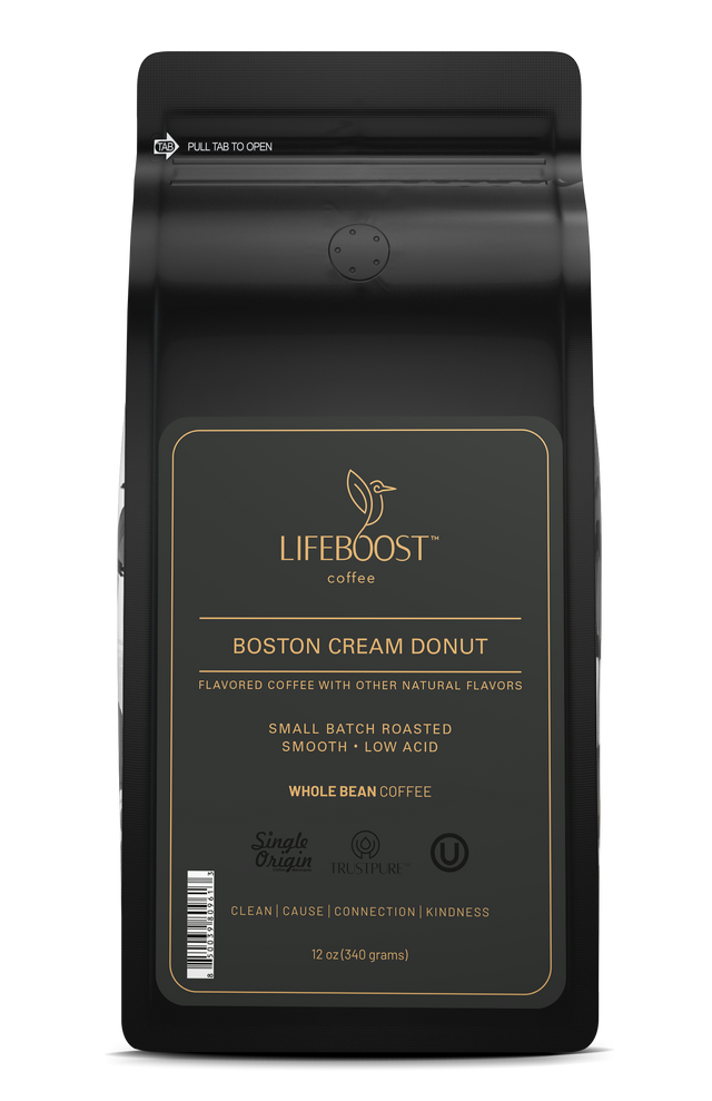 Boston Creme Donut - Lifeboost Coffee