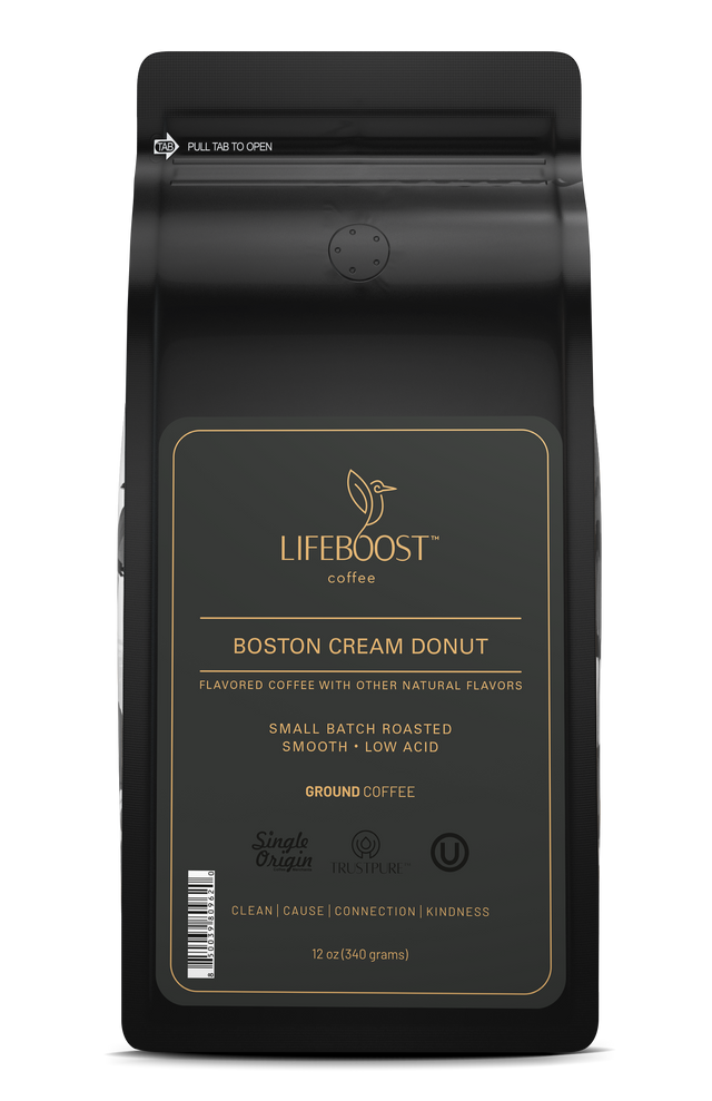 Boston Creme Donut - Lifeboost Coffee