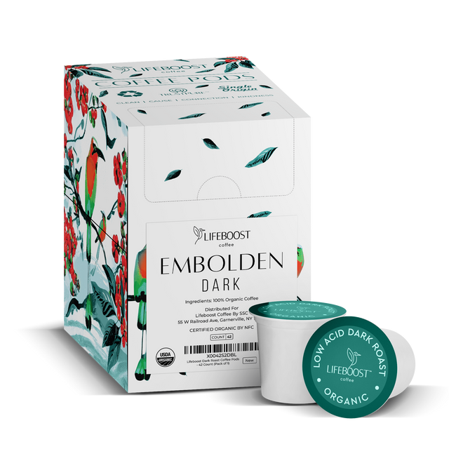 42 Count Dark Roast Coffee Pods - Lifeboost Coffee