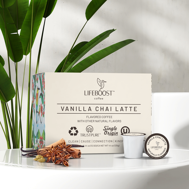 Vanilla Chai Coffee Pods - Lifeboost Coffee