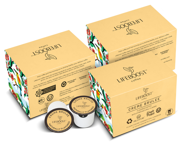 Crème Brulee Coffee Pods - Lifeboost Coffee