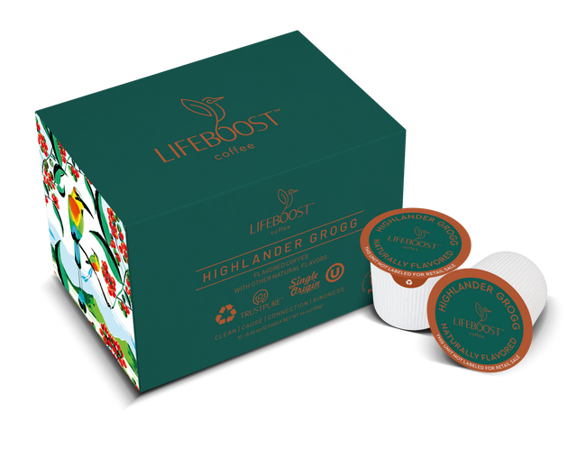 Highlander Grogg Coffee Pods - Lifeboost Coffee