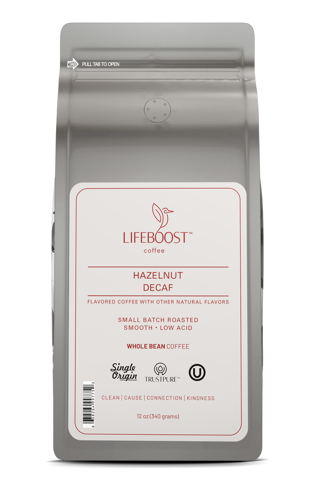 Hazelnut Decaf - Lifeboost Coffee