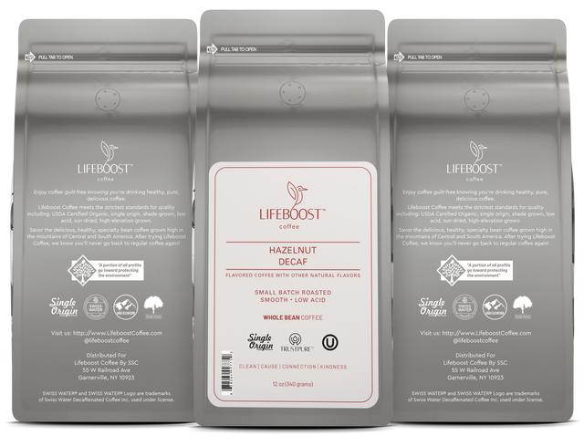 Hazelnut Decaf - Lifeboost Coffee