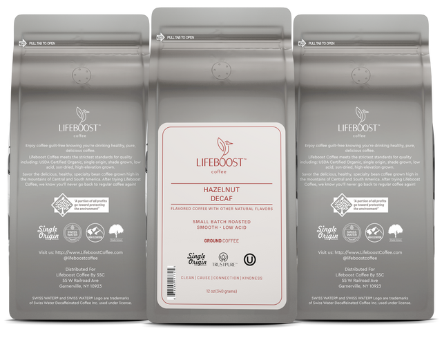 Hazelnut Decaf - Lifeboost Coffee