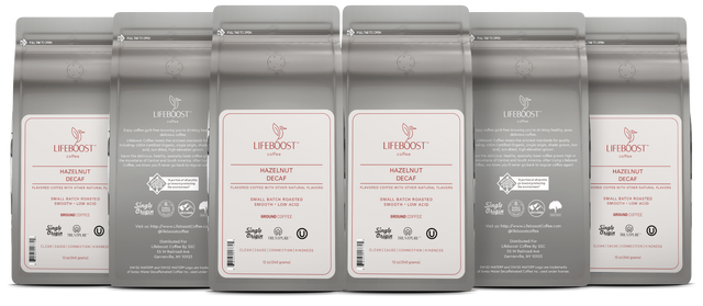 Hazelnut Decaf - Lifeboost Coffee