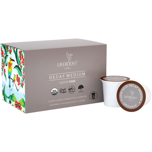 Eco-Friendly Coffee Medium Decaf Roast Pods