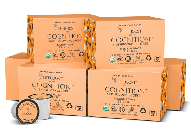 Cognition Mushroom Pods - Lifeboost Coffee