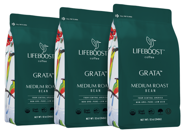 Grata Medium Roast - Lifeboost Coffee