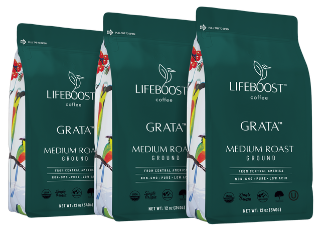 Grata Medium Roast - Lifeboost Coffee