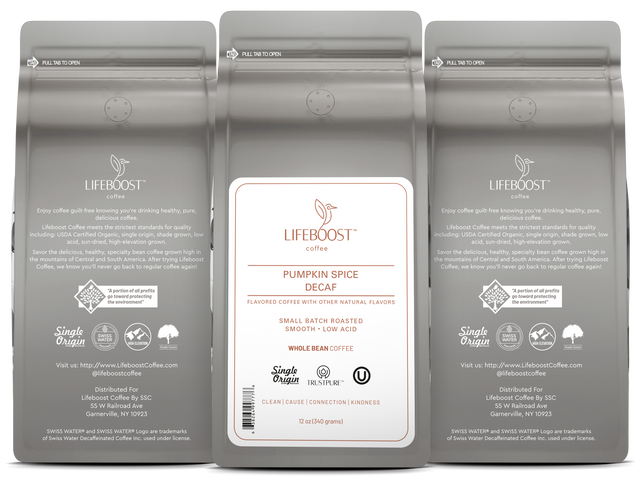 Pumpkin Spice Decaf - Lifeboost Coffee