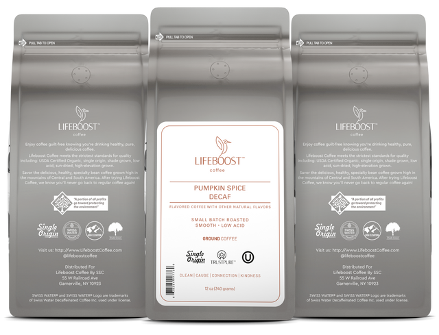 Pumpkin Spice Decaf - Lifeboost Coffee