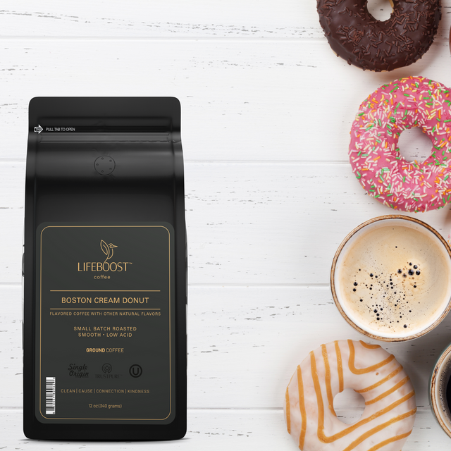 Boston Creme Donut - Lifeboost Coffee