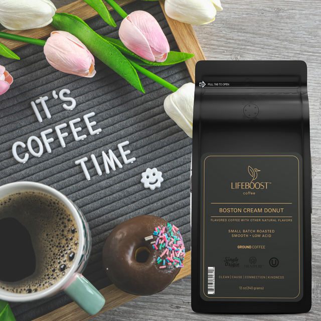 Boston Creme Donut - Lifeboost Coffee